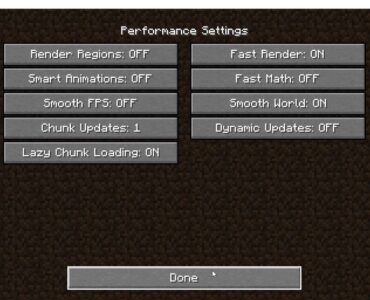 Performance+Settings